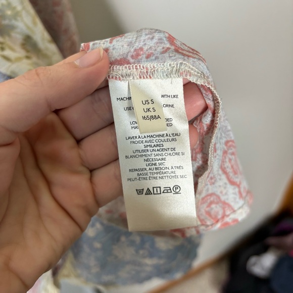 Free People Merrie Mixed Print Tunic In Lilac Size small - Picture 7 of 10